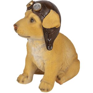 Decoración perro marrón 14x10x16 cm 6PR3368
