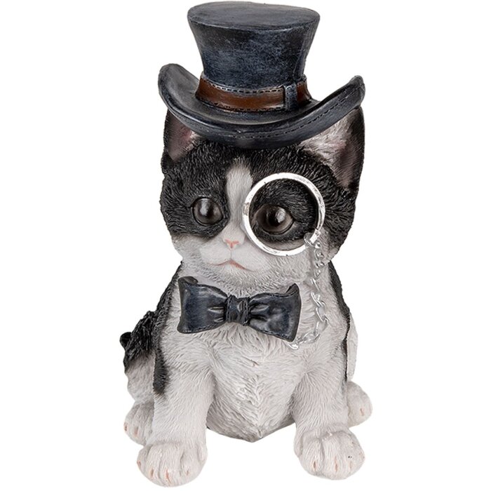 Decoración gato multicolor 11x9x17 cm 6PR3370
