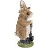 Decoración conejo marrón 9x8x22 cm 6PR3373