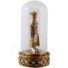 Campana de cristal con cascanueces dorado Ø 12x24 cm LED 6PR3416