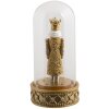 Campana de cristal con cascanueces dorado Ø 12x24 cm LED 6PR3416