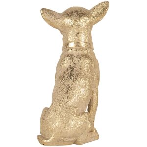 Decoración perro oro 13x9x18 cm 6PR3429