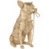 Decoración perro oro 13x9x18 cm 6PR3429