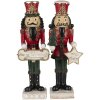Decoración cascanueces (set de 2) multicolor 12x10x35 cm 6PR3461