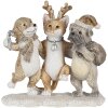 Decoración Perros y Gato multicolor 13x5x12 cm 6PR4633