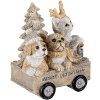 Decoración Animales en un carro multicolor 9x7x11 cm 6PR4636