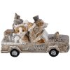Decoración Animales en Coche multicolor 15x7x9 cm 6PR4638