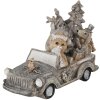 Decoración Animales en un coche multicolor 16x8x11 cm 6PR4639