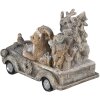 Decoración Animales en un coche multicolor 16x8x11 cm 6PR4639