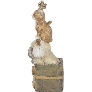 Decoración Perro y Gato multicolor 5x5x13 cm 6PR4642