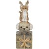 Decoración Perro y Gato multicolor 5x5x13 cm 6PR4642