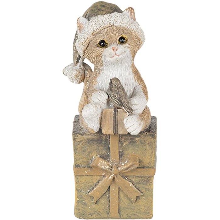 Decoración Gato multicolor 5x4x10 cm 6PR4643