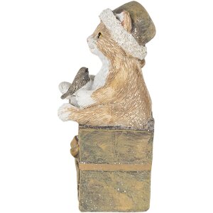 Decoración Gato multicolor 5x4x10 cm 6PR4643