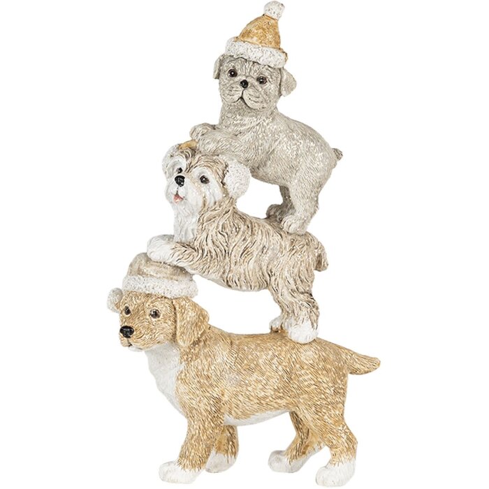 Decoración Perros multicolor 10x4x18 cm 6PR4646