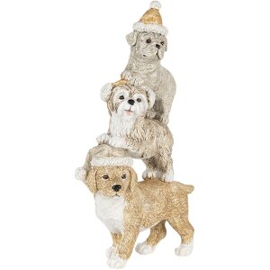 Decoración Perros multicolor 10x4x18 cm 6PR4646