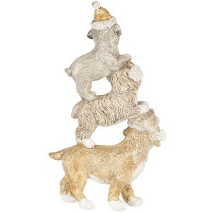 Decoración Perros multicolor 10x4x18 cm 6PR4646