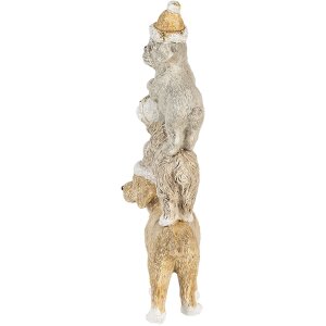 Decoración Perros multicolor 10x4x18 cm 6PR4646