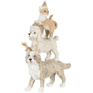 Decoración Animales multicolor 12x4x17 cm 6PR4647