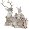Decoración Animales gris 20x10x16 cm 6PR4651