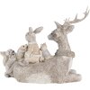Decoración Animales gris 20x10x16 cm 6PR4651