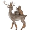 Decoración Animales gris 20x8x25 cm 6PR4652