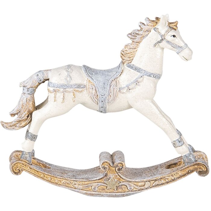 Decoración Caballo balancín multicolor 16x4x14 cm 6PR4657
