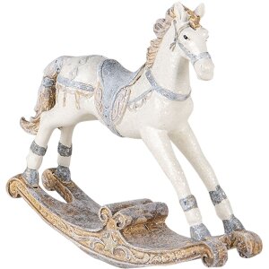 Decoración Caballo balancín multicolor 16x4x14 cm 6PR4657