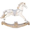 Decoración Caballo balancín multicolor 16x4x14 cm 6PR4657