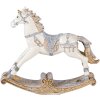 Decoración Caballo balancín multicolor 16x4x14 cm 6PR4657