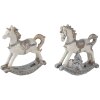 Decoración Caballo balancín (Lote de 2) multicolor 7x2x8 cm 6PR4659