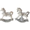 Decoración Caballo balancín (Lote de 2) multicolor 7x2x8 cm 6PR4659
