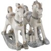 Decoración Caballo balancín (Lote de 2) multicolor 7x2x8 cm 6PR4659