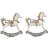 Decoración Caballo balancín (Lote de 2) multicolor 7x2x8 cm 6PR4659
