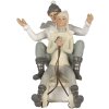Trineo con pareja - figura decorativa gris 19x14x17 cm 6PR4660