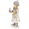 Decoración Niño gris 8x7x19 cm 6PR4667