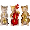 Decoración gatos blanco 14x6x10 cm 6PR4683