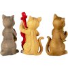 Decoración gatos blanco 14x6x10 cm 6PR4683