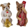 Decoración perros (lote de 2) multicolor 14x6x10 cm 6PR4684