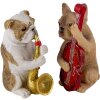 Decoración perros (lote de 2) multicolor 14x6x10 cm 6PR4684