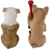 Decoración perros (lote de 2) multicolor 14x6x10 cm 6PR4684