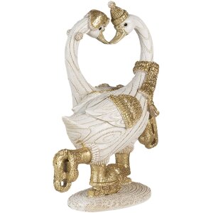 Decoración Cisnes blancos 18x8x17 cm 6PR4686