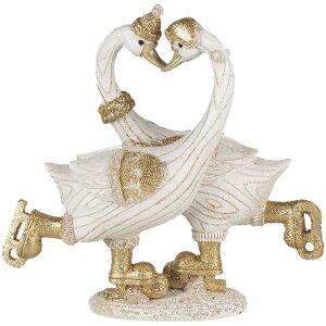 Decoración Cisnes blancos 18x8x17 cm 6PR4686