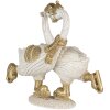Decoración Cisnes blancos 18x8x17 cm 6PR4686