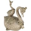 Decoración Cisnes beige 11x6x10 cm 6PR4687
