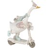Decoración ganso en patinete blanco 14x6x19 cm 6PR4688