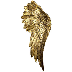 Decoración Alas (2 piezas) oro 22x6x55 cm 6PR4691