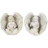 Decoración ángel crema 10x6x10 cm 6PR4708
