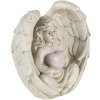Decoración ángel crema 10x6x10 cm 6PR4708