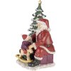 Decoración Papá Noel con niño multicolor 16x13x22 cm 6PR4714