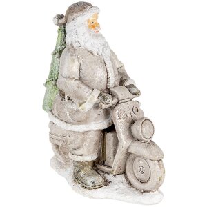 Papá Noel plata 12x6x14 cm 6PR4725